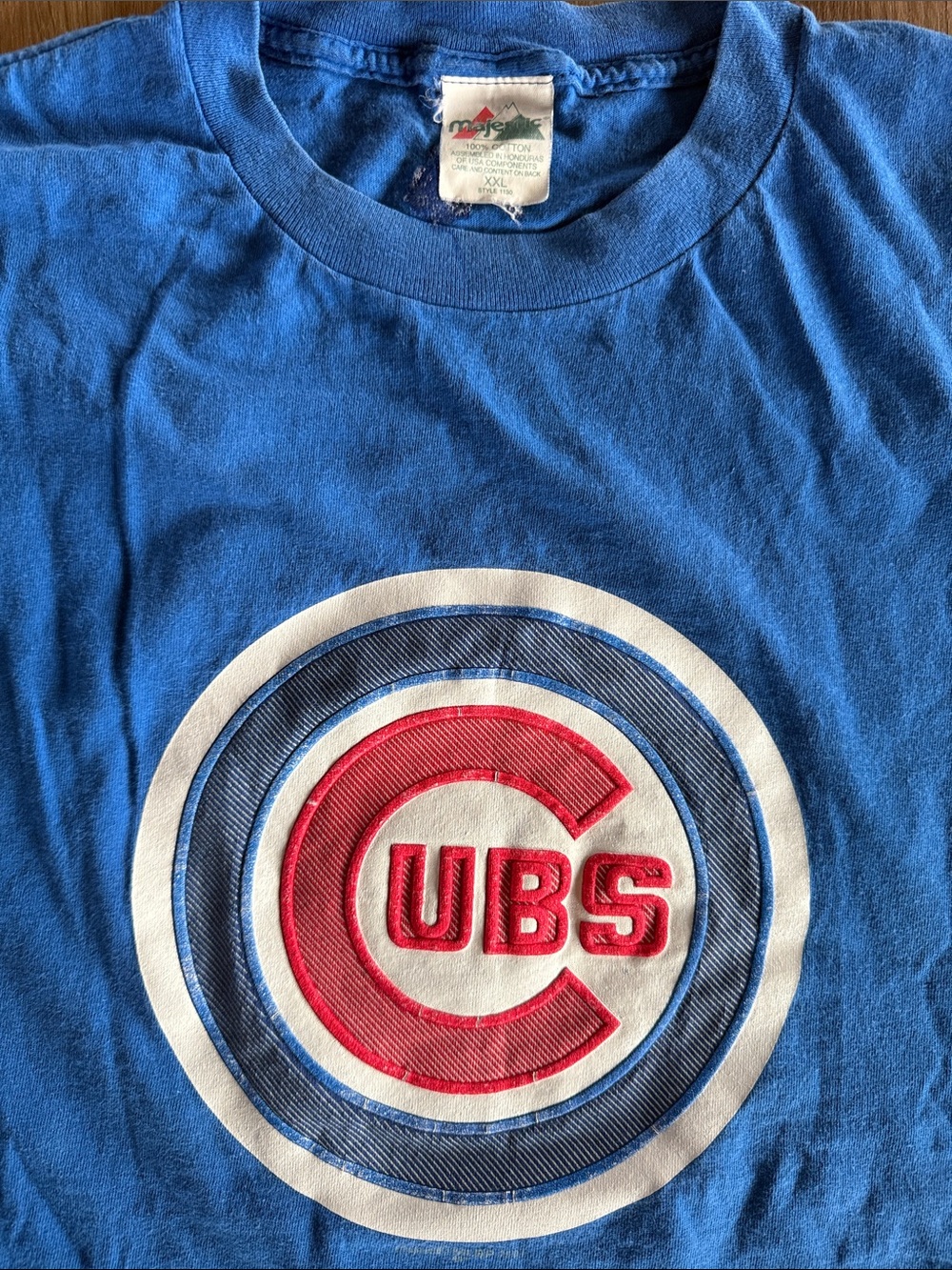 2001 Cubs Logo Blue Graphic Tee